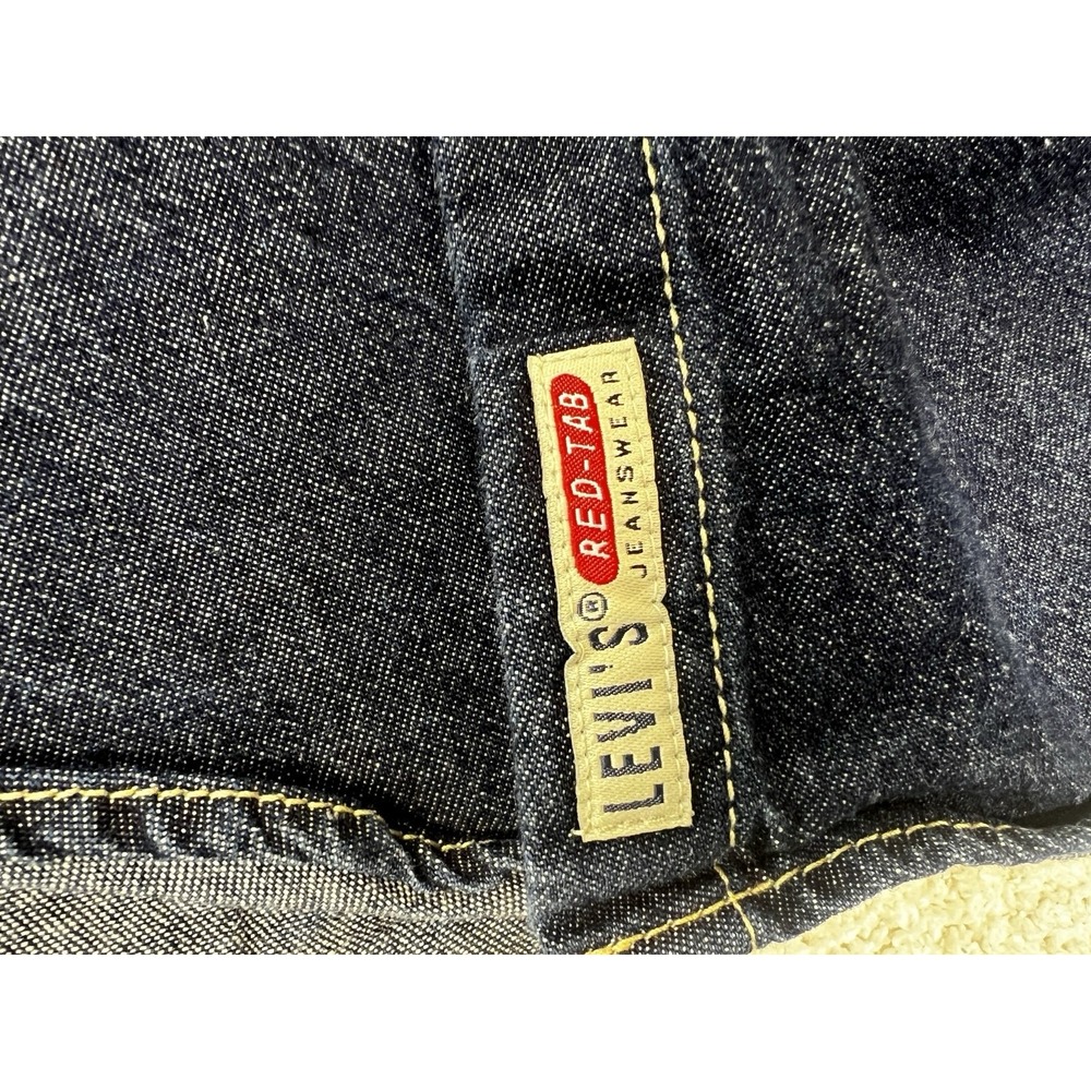 Levi's Shirt Mens L 1998 Universal Studios Wardrobe Denim Western Pearl Snap EUC - Picture 4 of 16